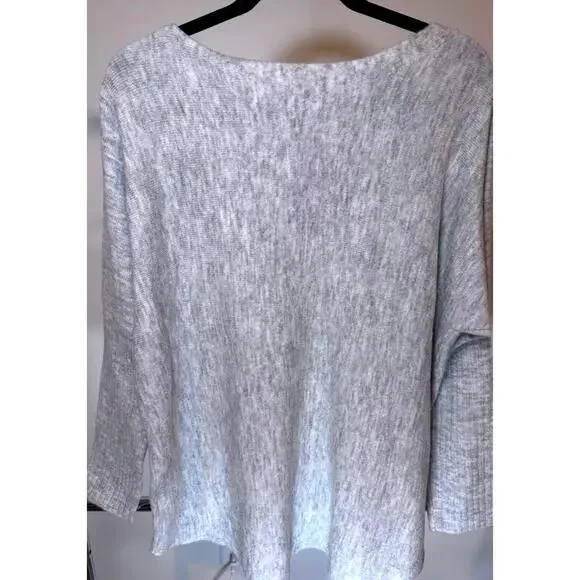 Lilly Pulitzer Gray Knit Sweater with Button Details - Picture 2 of 5